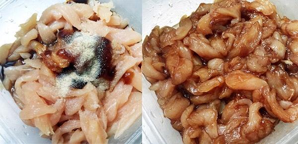 雞胸肉蘑菇蓋飯的做法 步骤1