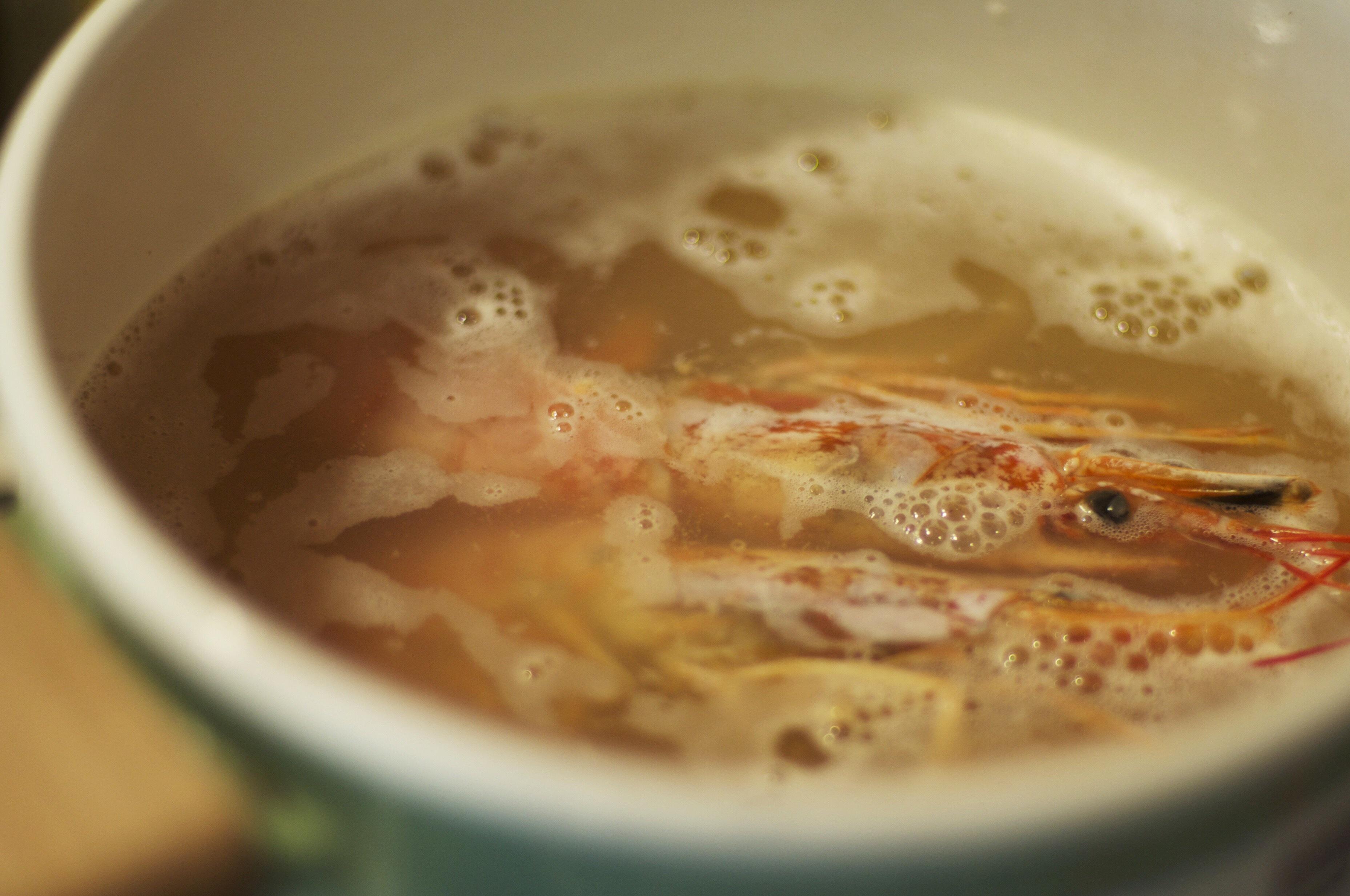 【山姆廚房】雞縱菌阿根廷紅蝦燴飯的做法 步骤4