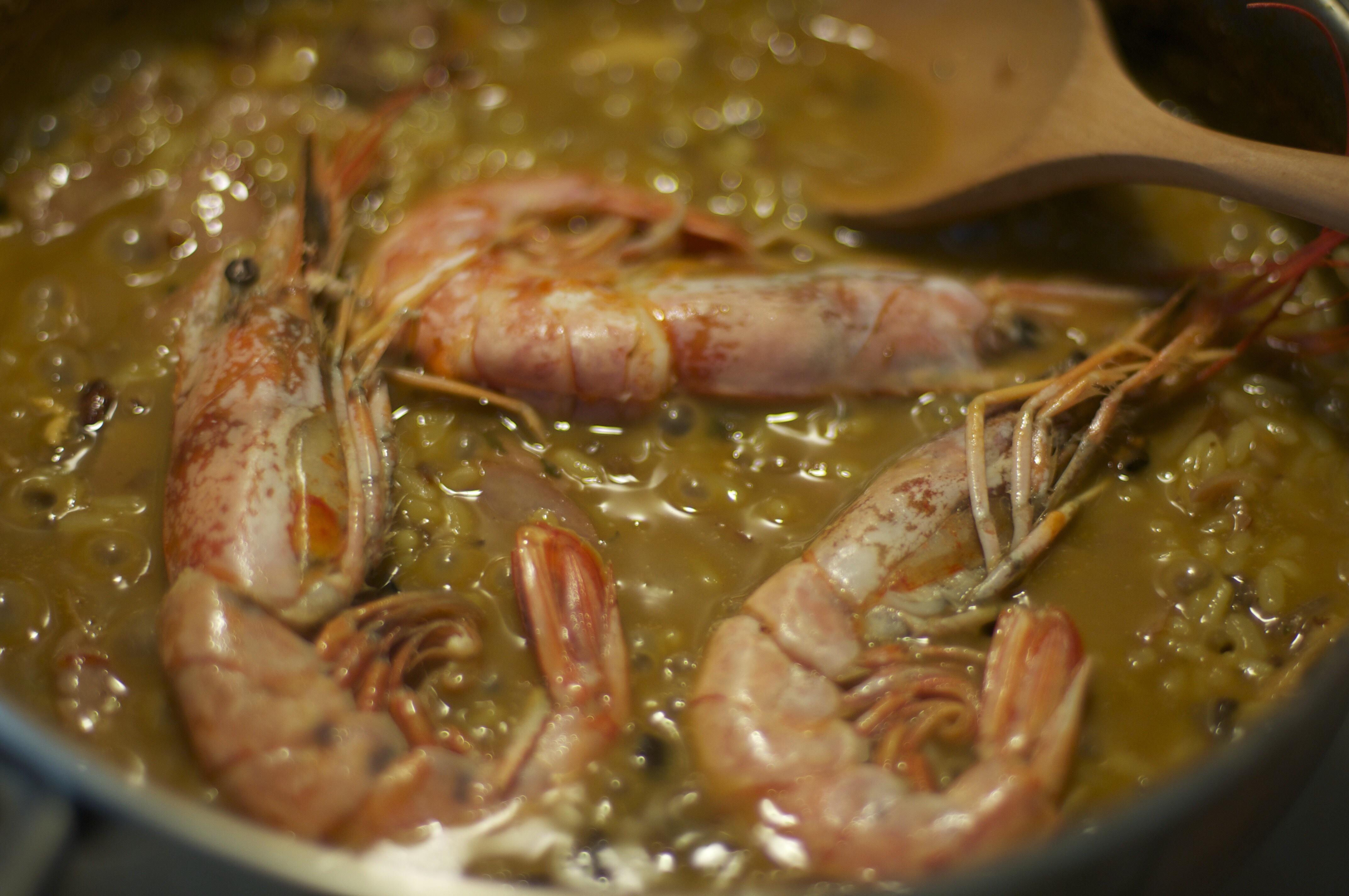 【山姆廚房】雞縱菌阿根廷紅蝦燴飯的做法 步骤8