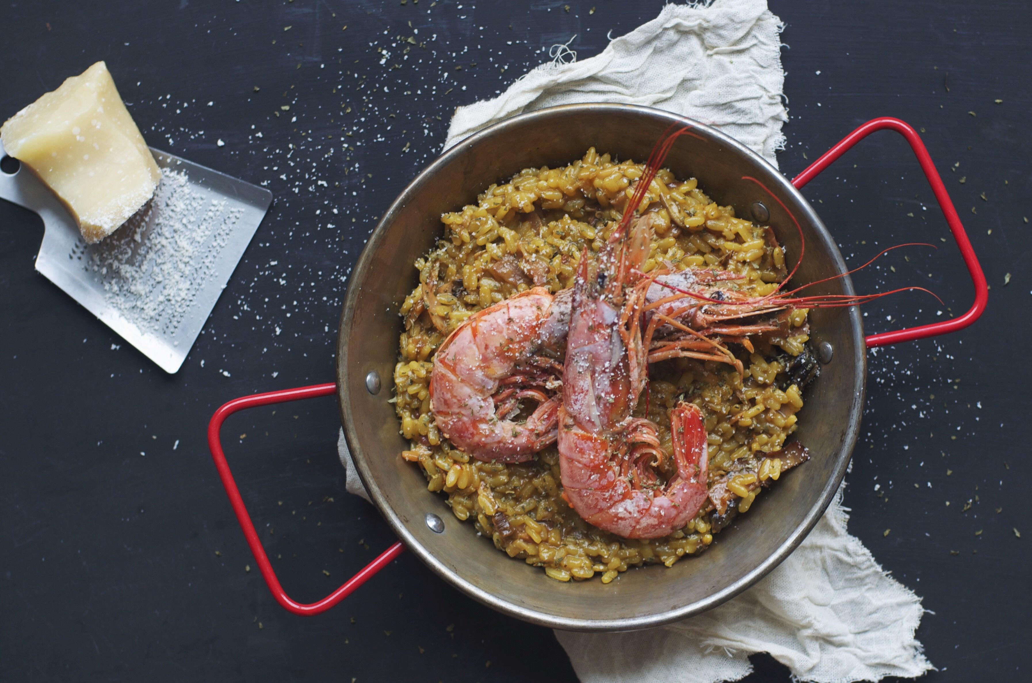 【山姆廚房】雞縱菌阿根廷紅蝦燴飯的做法 步骤9
