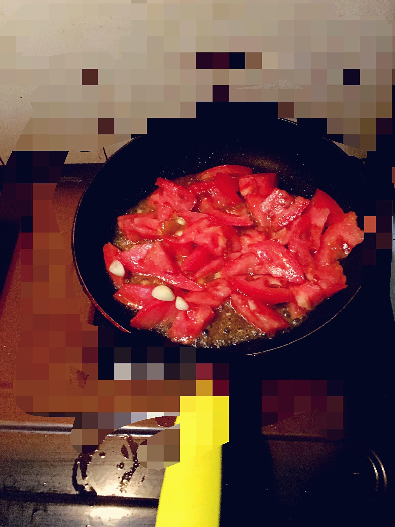 番茄肉丸湯麪的做法 步骤9
