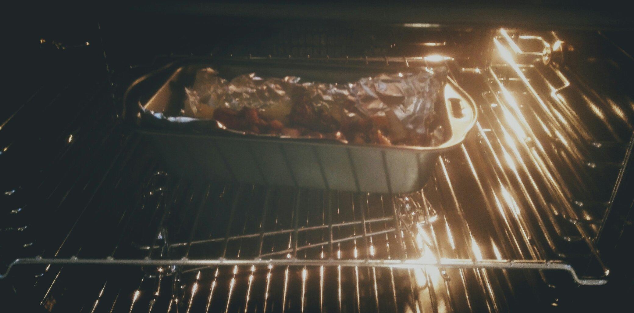蔬菜烤羊肉（無油烤箱版）的做法 步骤7