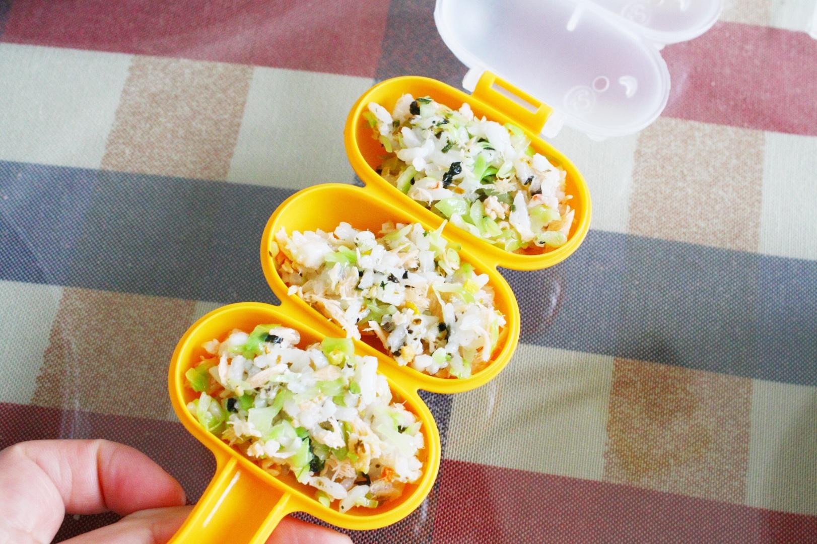 寶寶輔食：萌萌噠芝士烤飯糰的做法 步骤4