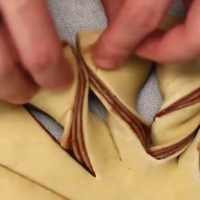 多角扭轉千層巧克力麪包的做法 步骤9