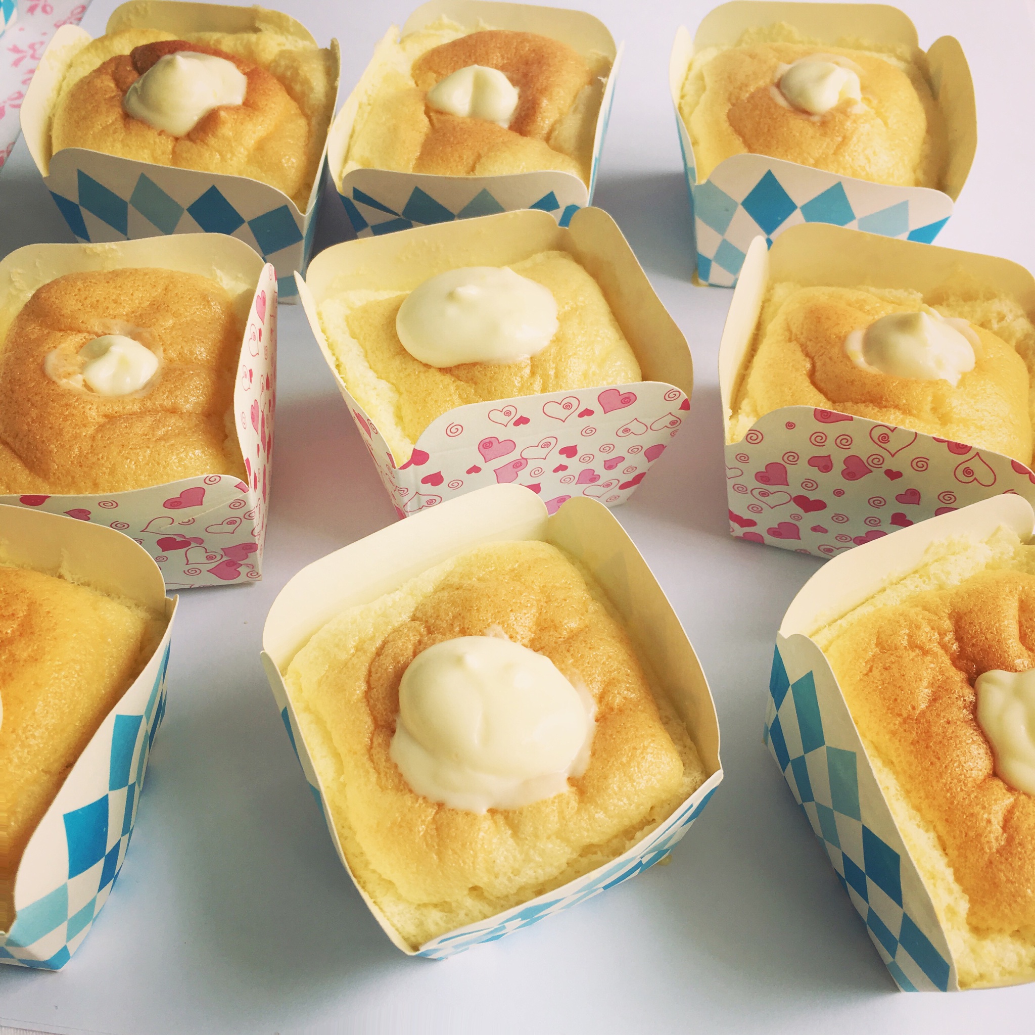 低糖版-北海道戚風蛋糕的做法 步骤8