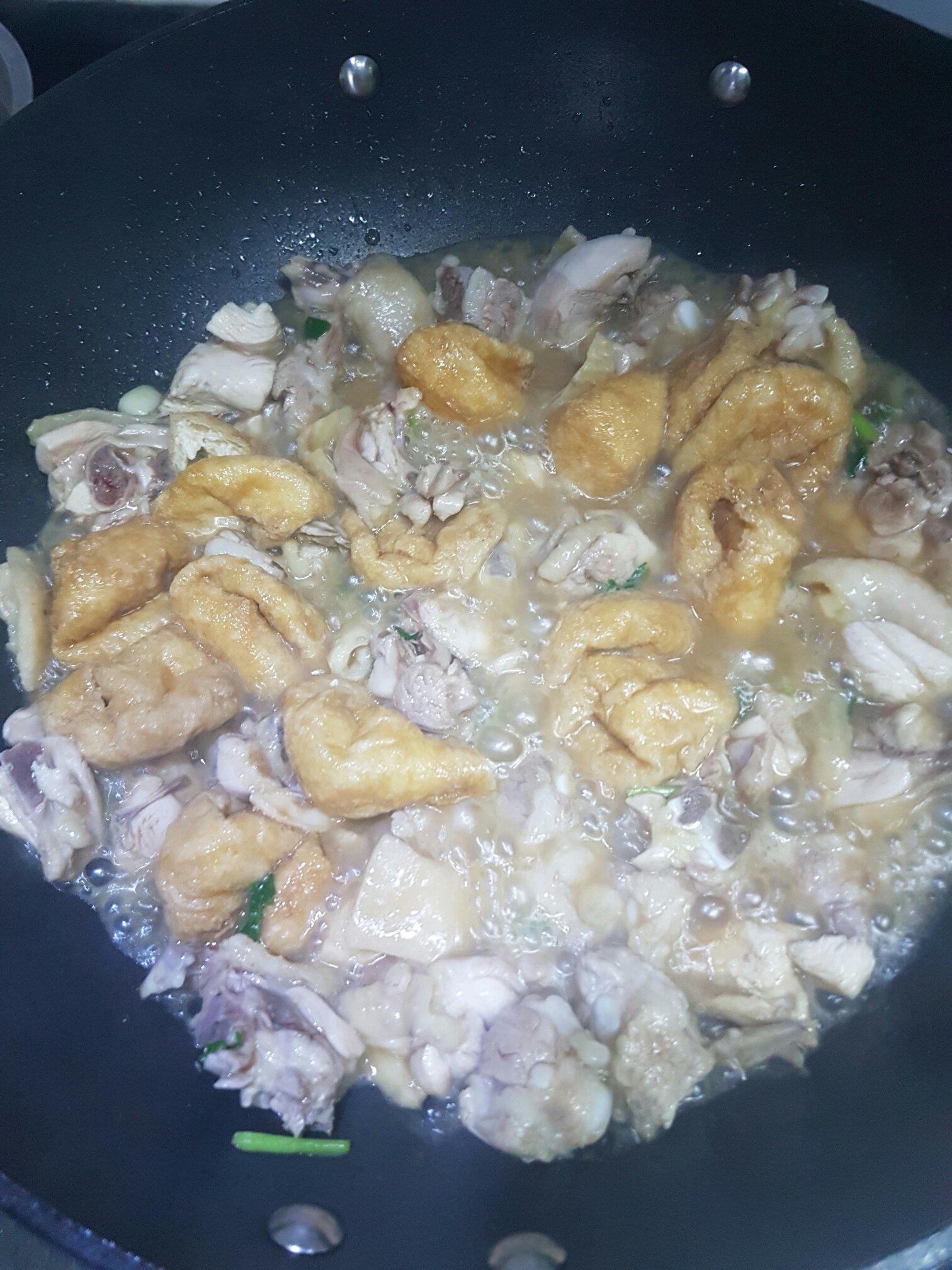 豆腐燜雞的做法 步骤4