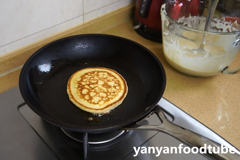 早餐奶油煎餅 Pancake的做法 步骤5