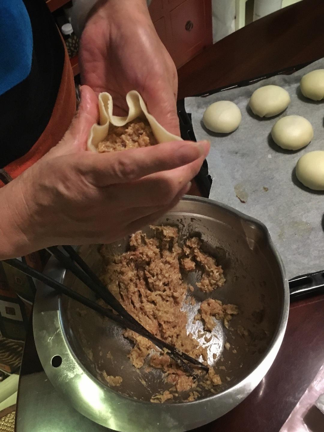 中秋之上海鮮肉月餅（蛋黃酥油酥皮做法）的做法 步骤22
