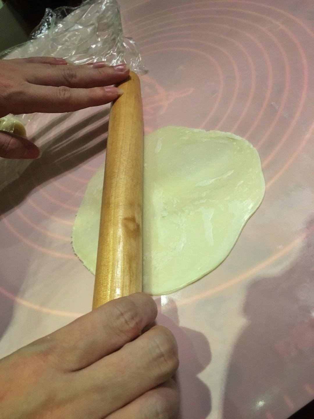 中秋之上海鮮肉月餅（蛋黃酥油酥皮做法）的做法 步骤21