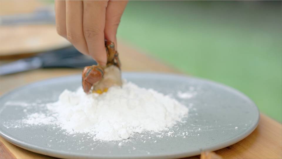 大閘蟹炒年糕+桂花糖芋糊的做法 步骤4