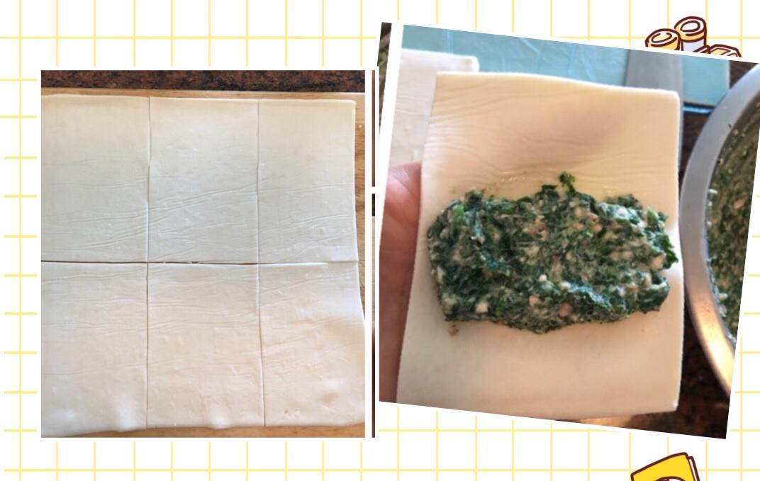 乳酪菠菜葉酥皮卷 國外一款非常流行的酥皮卷的做法 步骤6