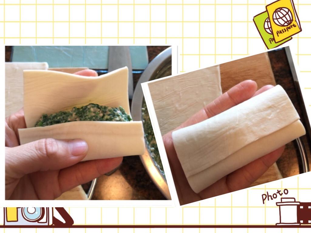 乳酪菠菜葉酥皮卷 國外一款非常流行的酥皮卷的做法 步骤7