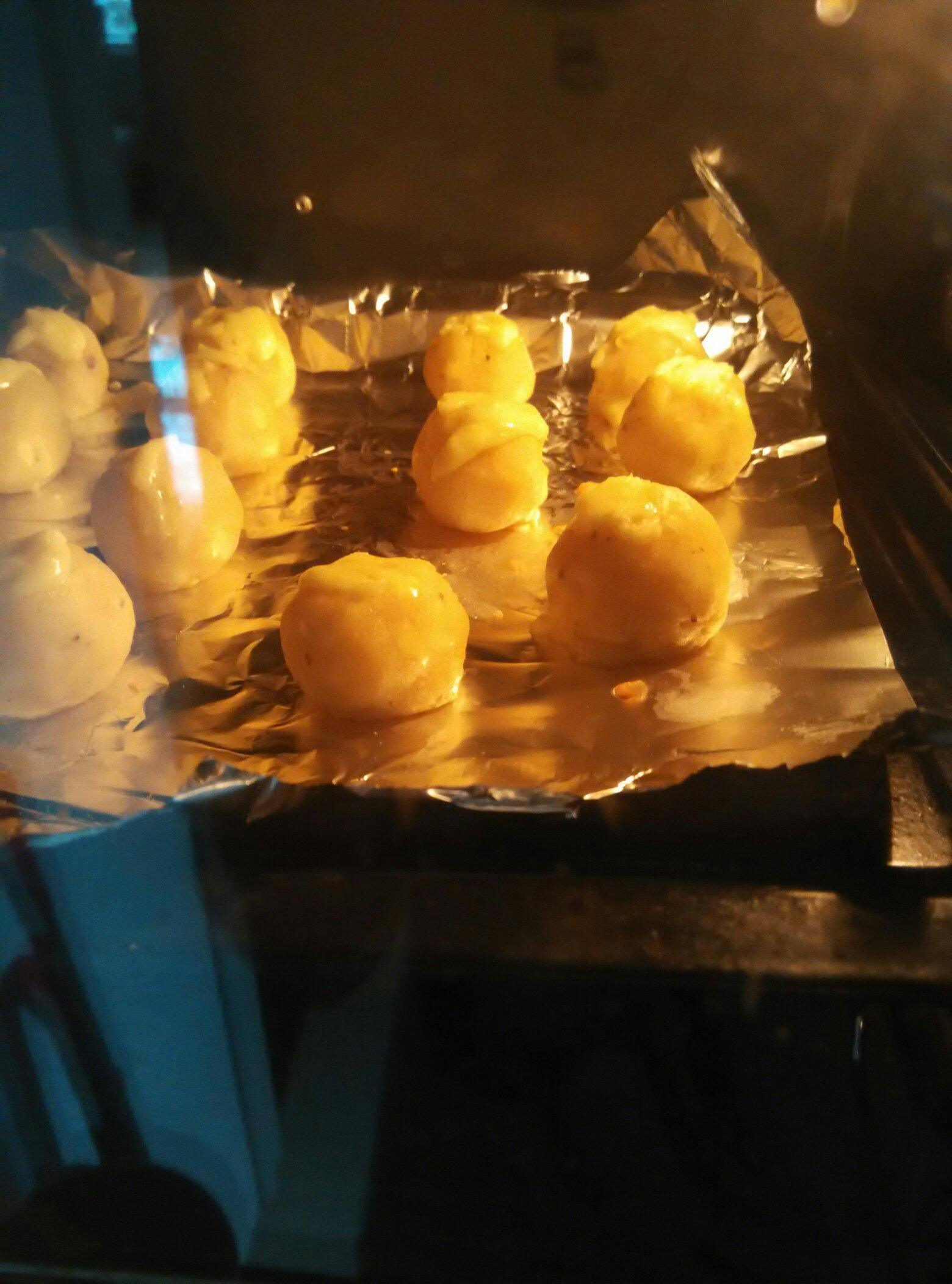 芝士薯球(無油烤箱版)的做法 步骤2