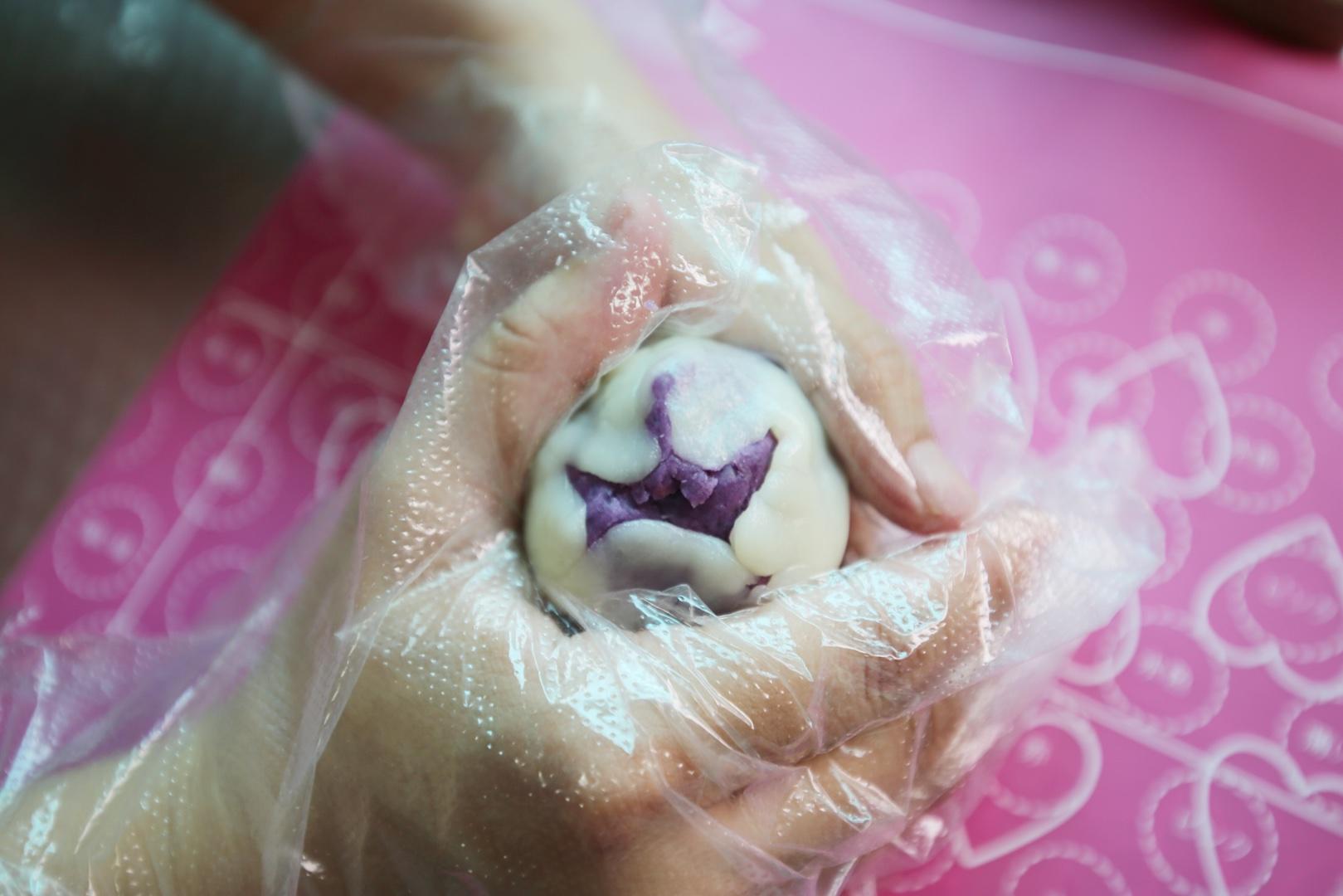 紫薯冰皮月餅（四個50G份量）的做法 步骤10