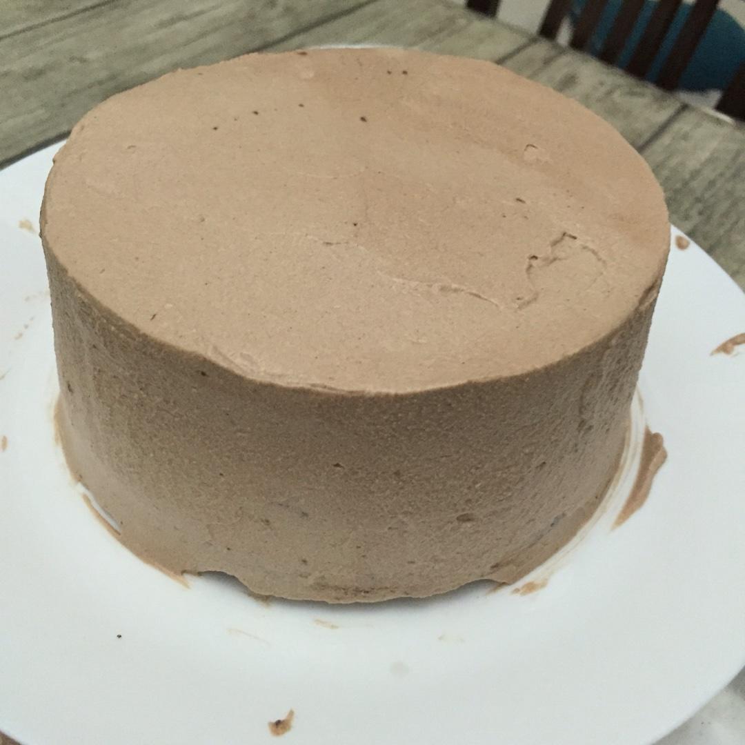 巧克力蛋糕➕巧克力抹面裝飾蛋糕（六寸）的做法 步骤2