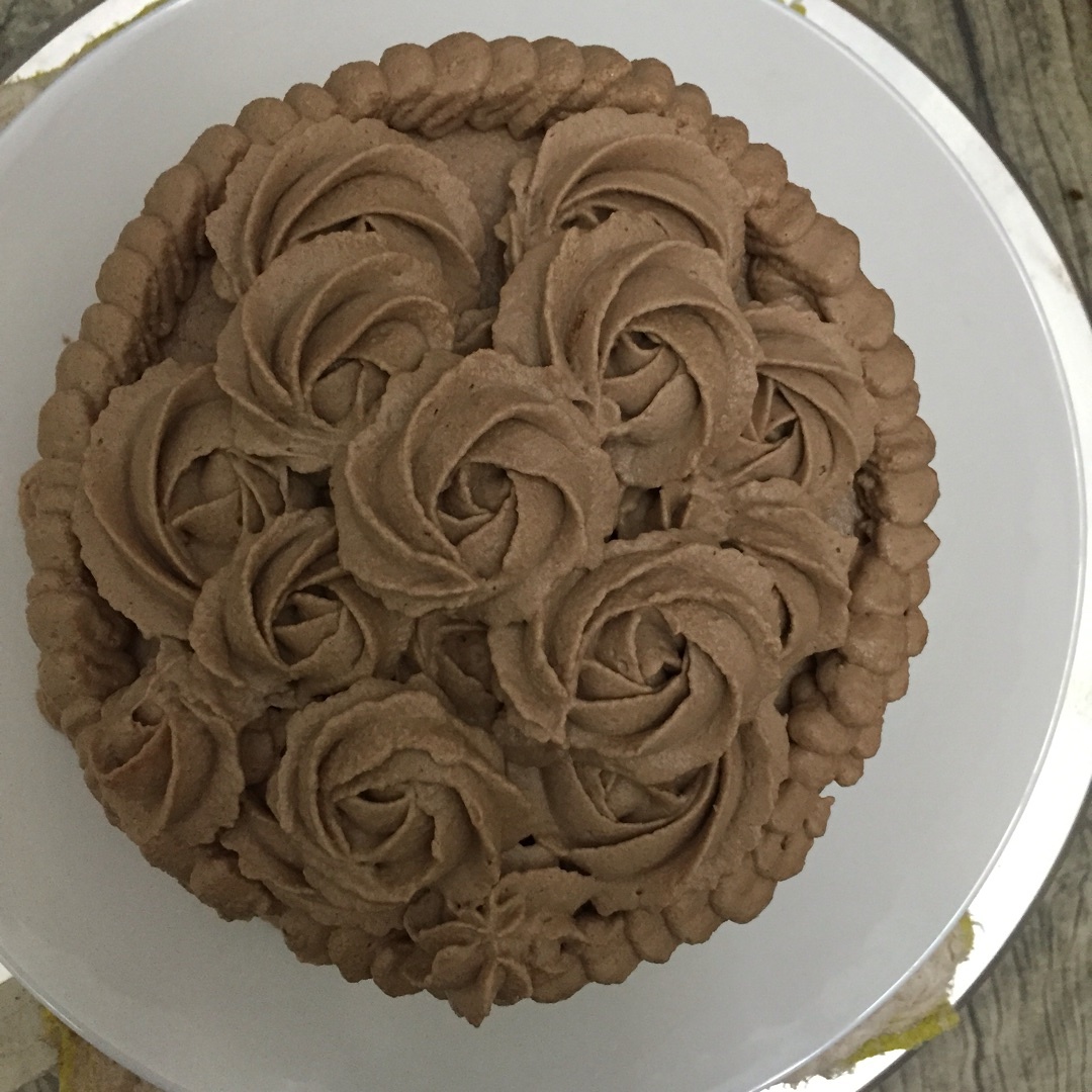 巧克力蛋糕➕巧克力抹面裝飾蛋糕（六寸）的做法 步骤4