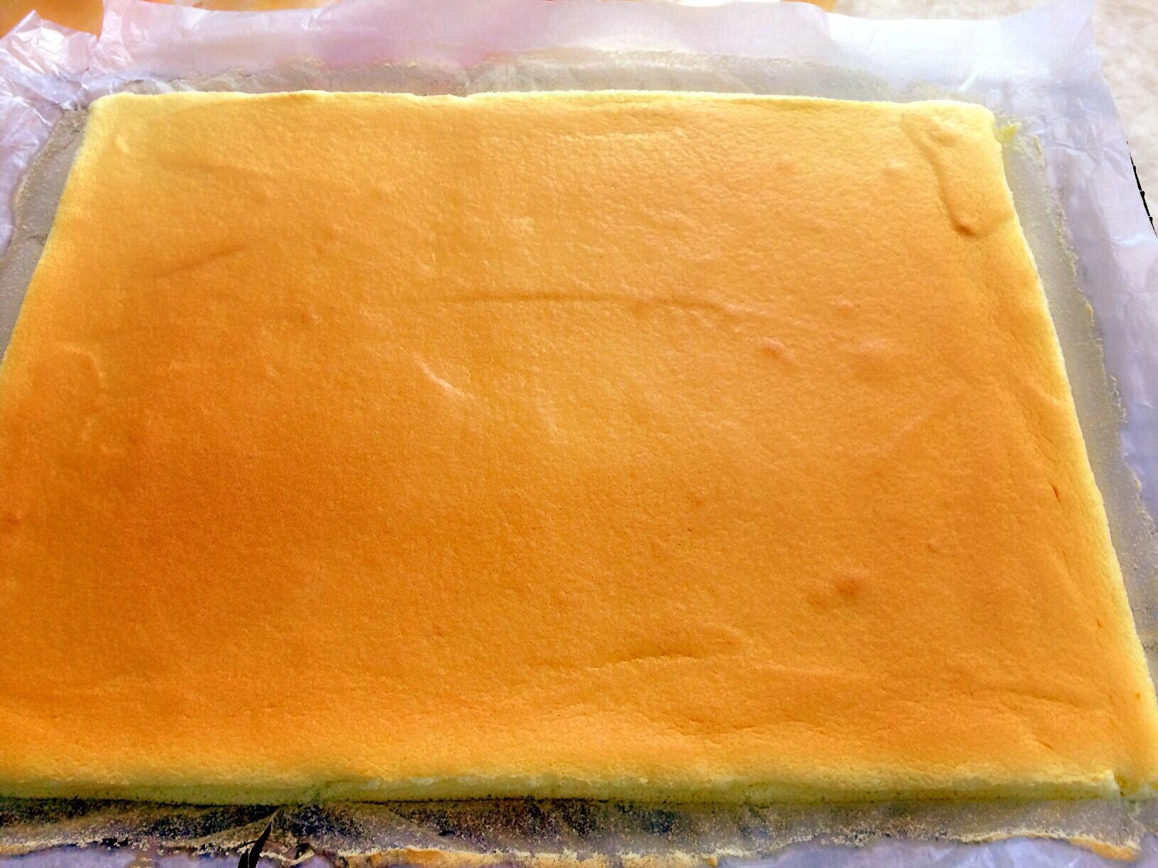 方形水果夾層蛋糕的做法 步骤4