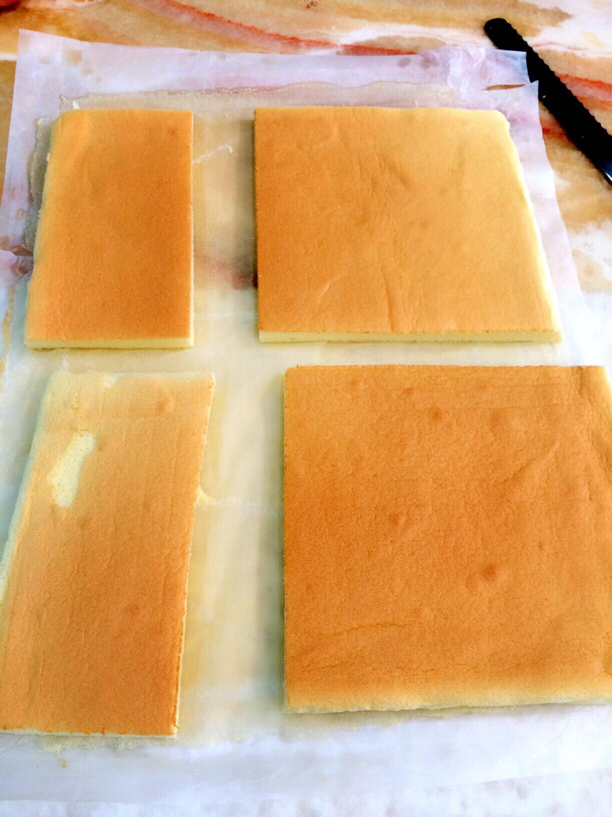 方形水果夾層蛋糕的做法 步骤7