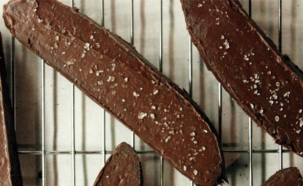 黑麥天然酵母巧克力海鹽意式脆餅的做法 步骤8