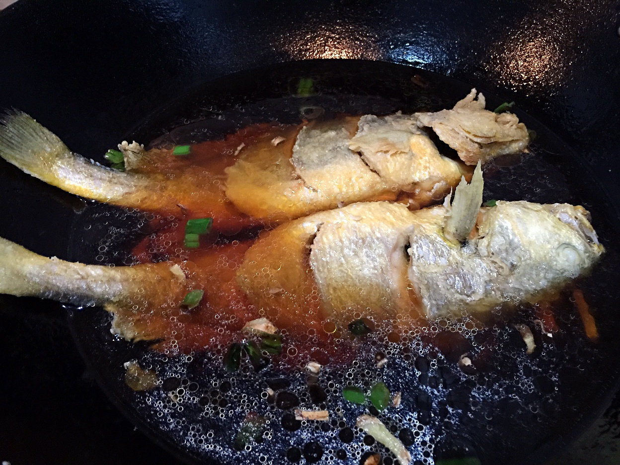 老丁的私房菜-紅燒黃花魚的做法 步骤6