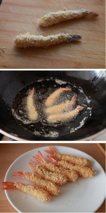 麪包炸蝦的做法 步骤4