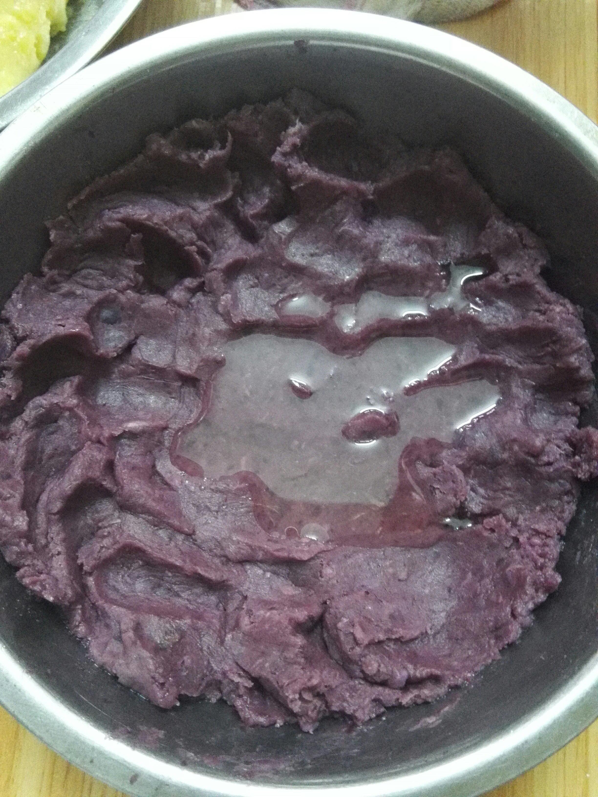 紫薯冰皮月餅的做法 步骤8