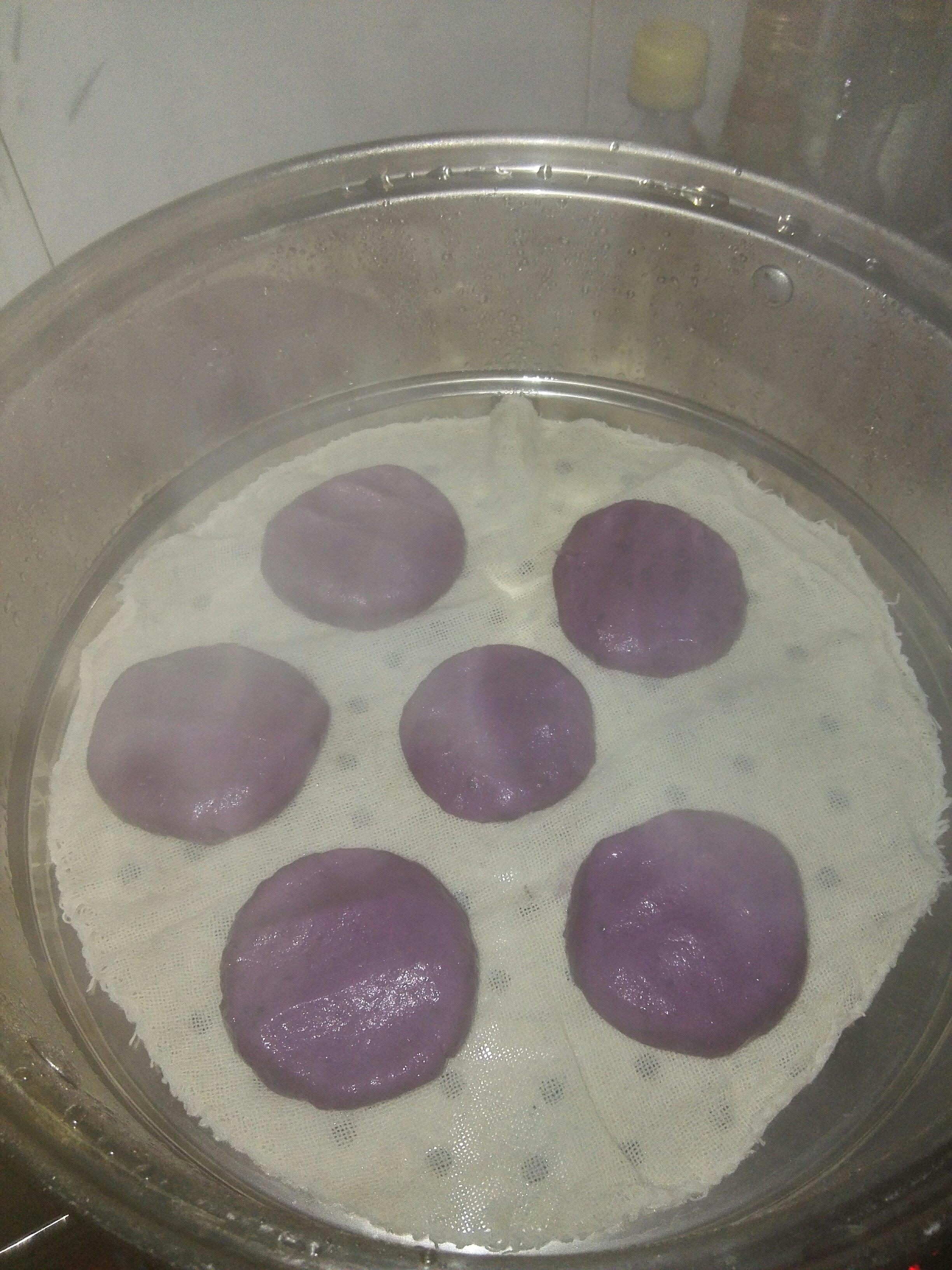 紫薯冰皮月餅的做法 步骤11