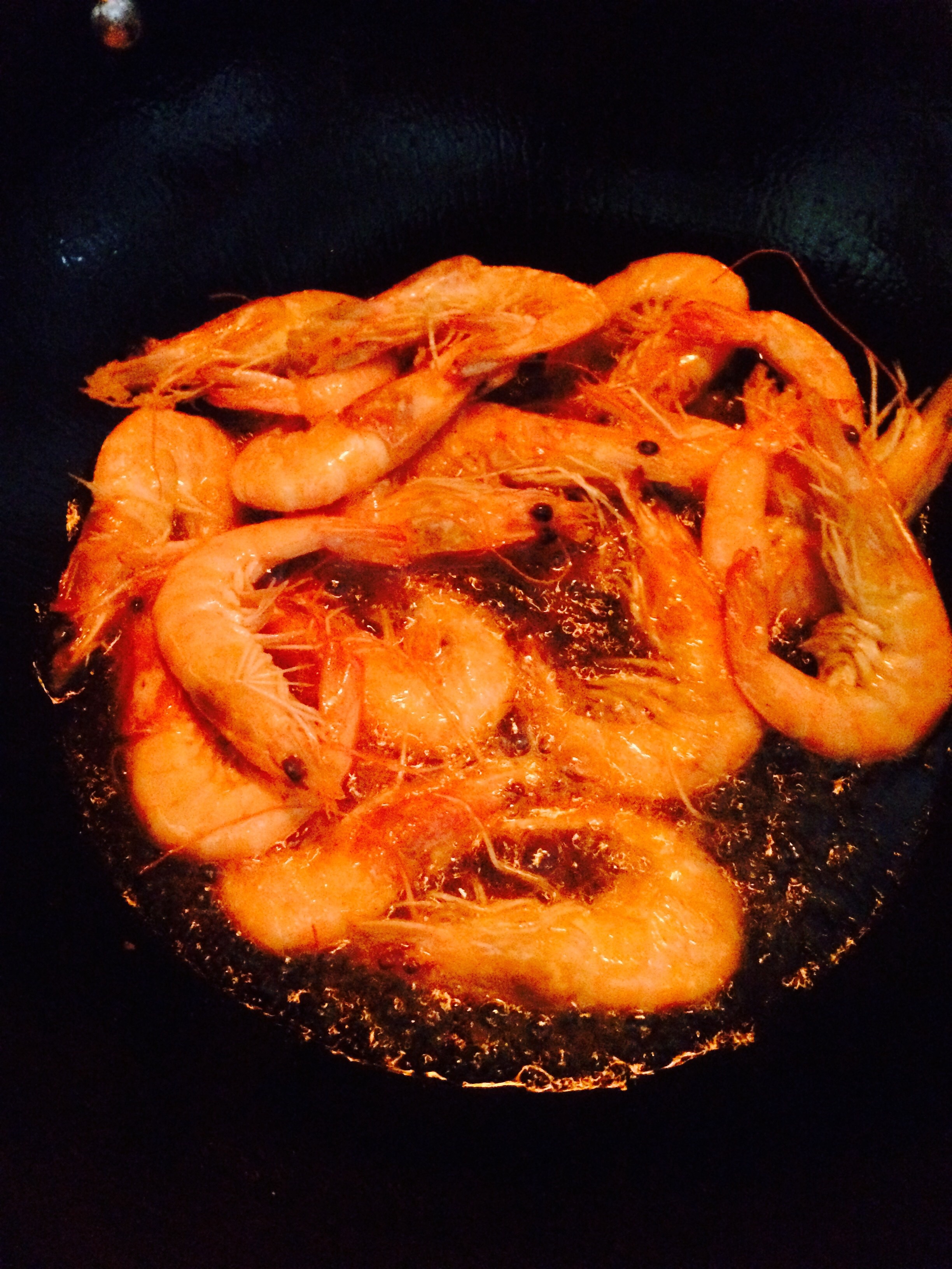 幹鍋基圍蝦的做法 步骤3