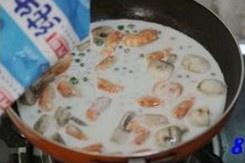 奶香青豆煨河蝦的做法 步骤8