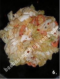 香辣河蝦燉白菜的做法 步骤4