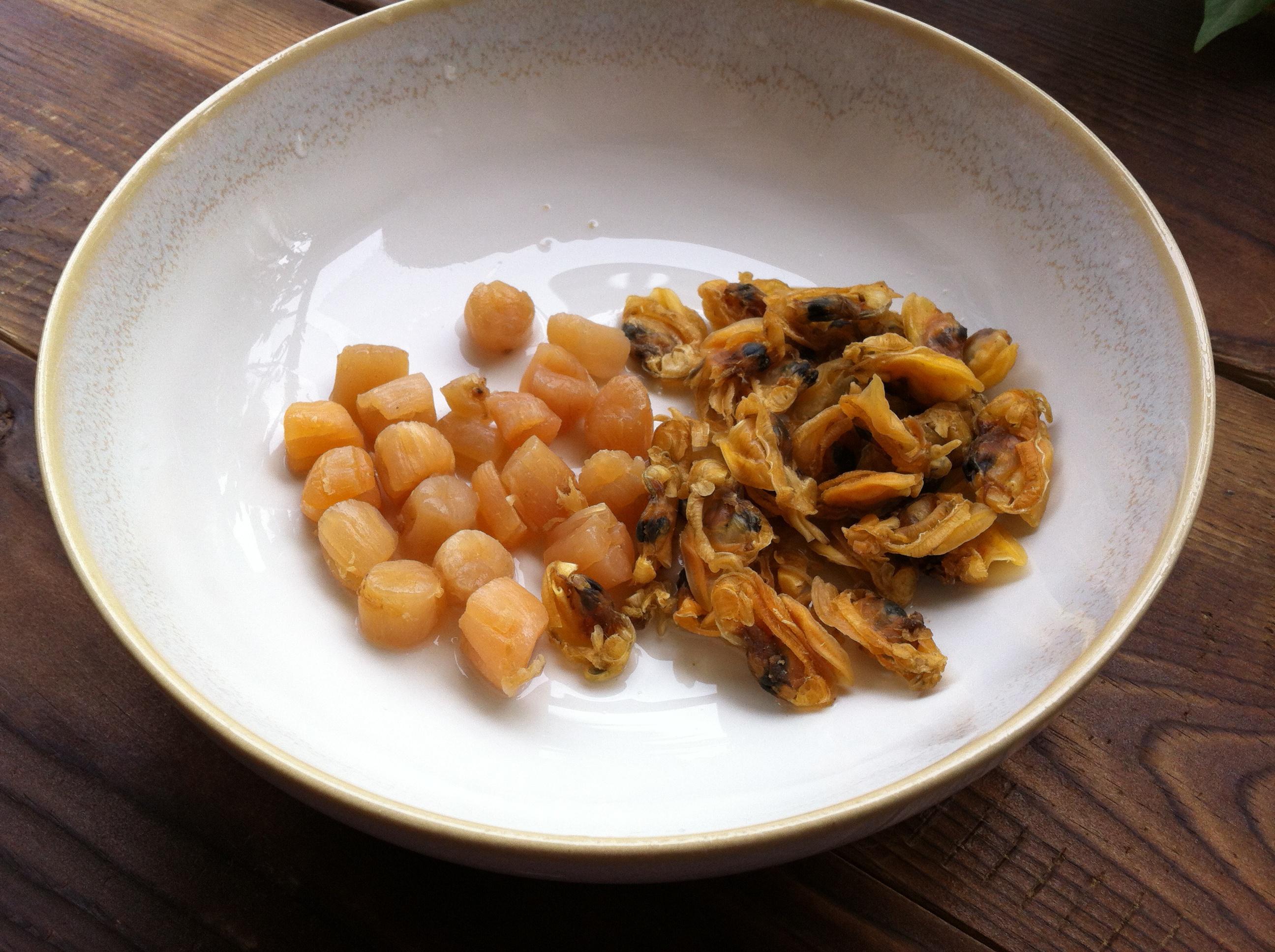 乾貝蛤蜊海鮮粥的做法 步骤1