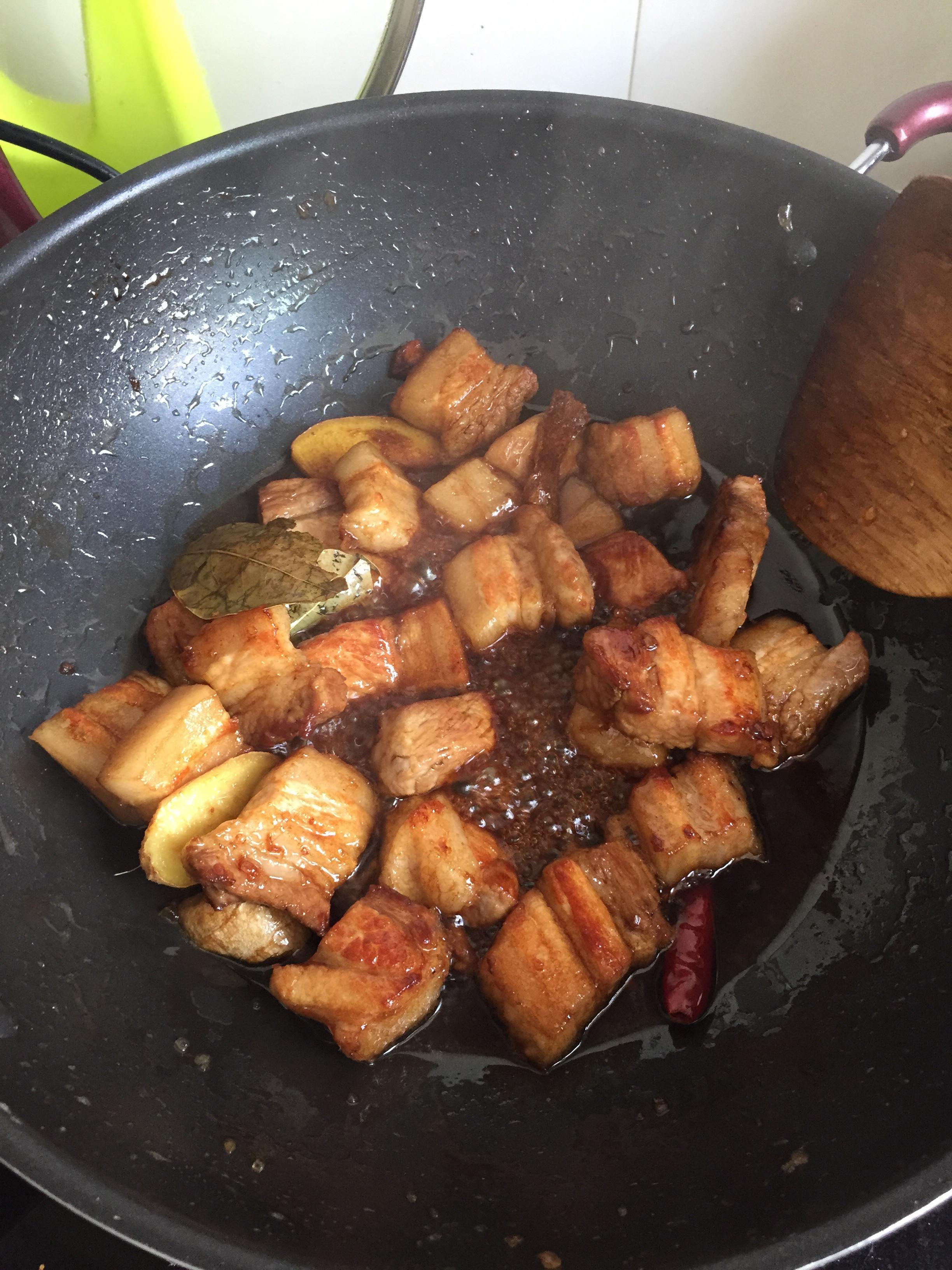 紅燒鮑魚+五花肉的做法 步骤4