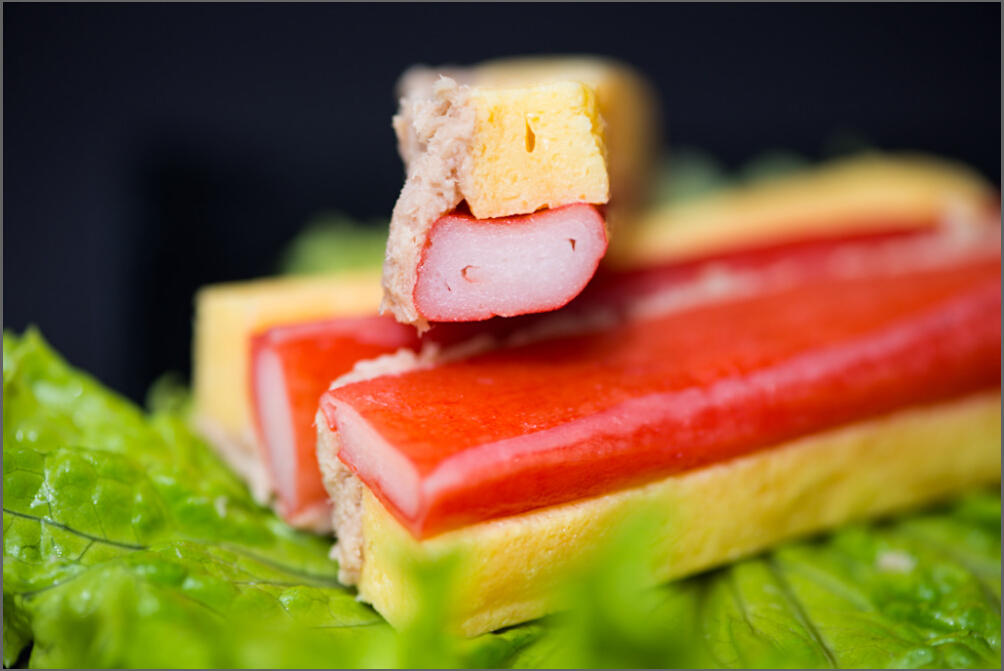 日本金槍魚蟹肉壽司的做法 步骤1