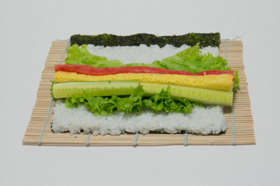 日本金槍魚蟹肉壽司的做法 步骤6