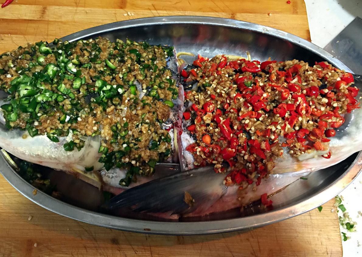 老丁的私房菜-剁椒魚頭的做法 步骤7