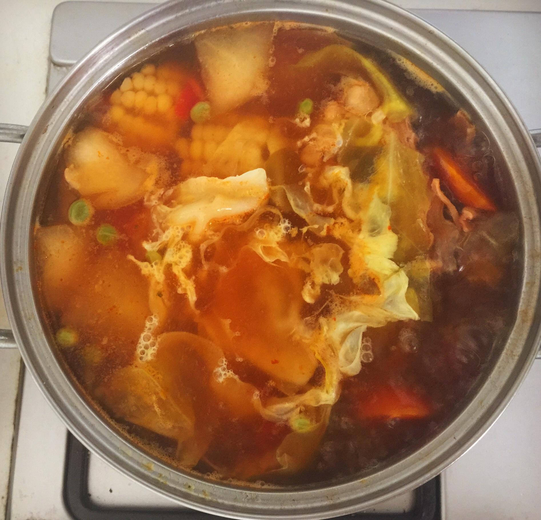瘦身日式海鮮蔬菜鍋加泰式冬陰功的做法 步骤5