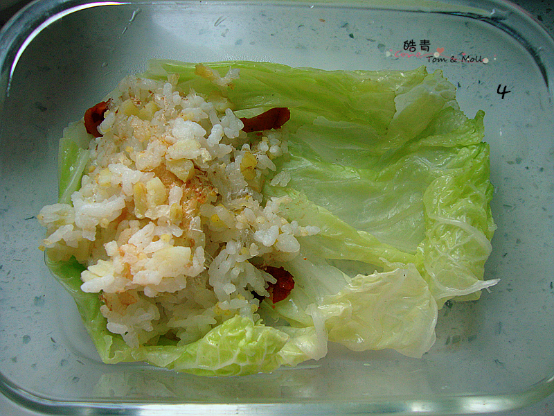蝦球魚餅蔬菜便當的做法 步骤9
