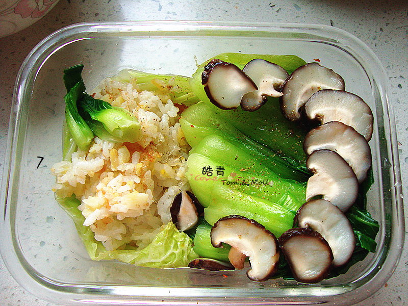 蝦球魚餅蔬菜便當的做法 步骤12