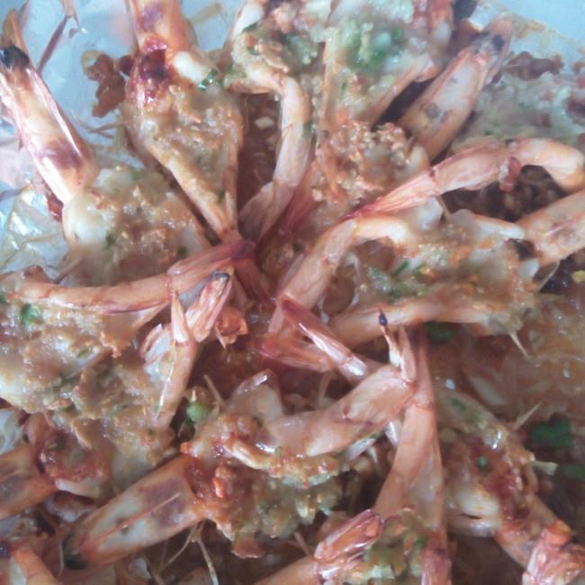蒜香烤海蝦的做法 步骤5