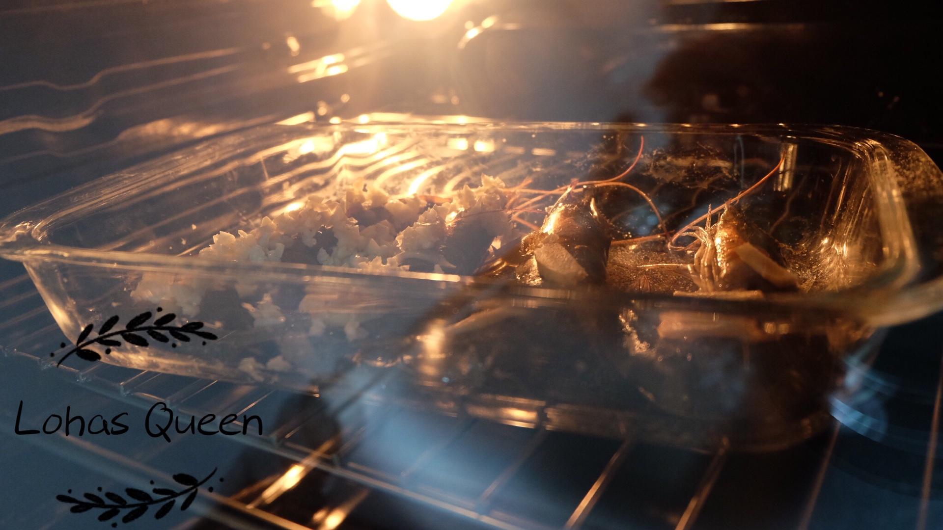 德普烤箱試用之——檸汁烤海蝦的做法 步骤2