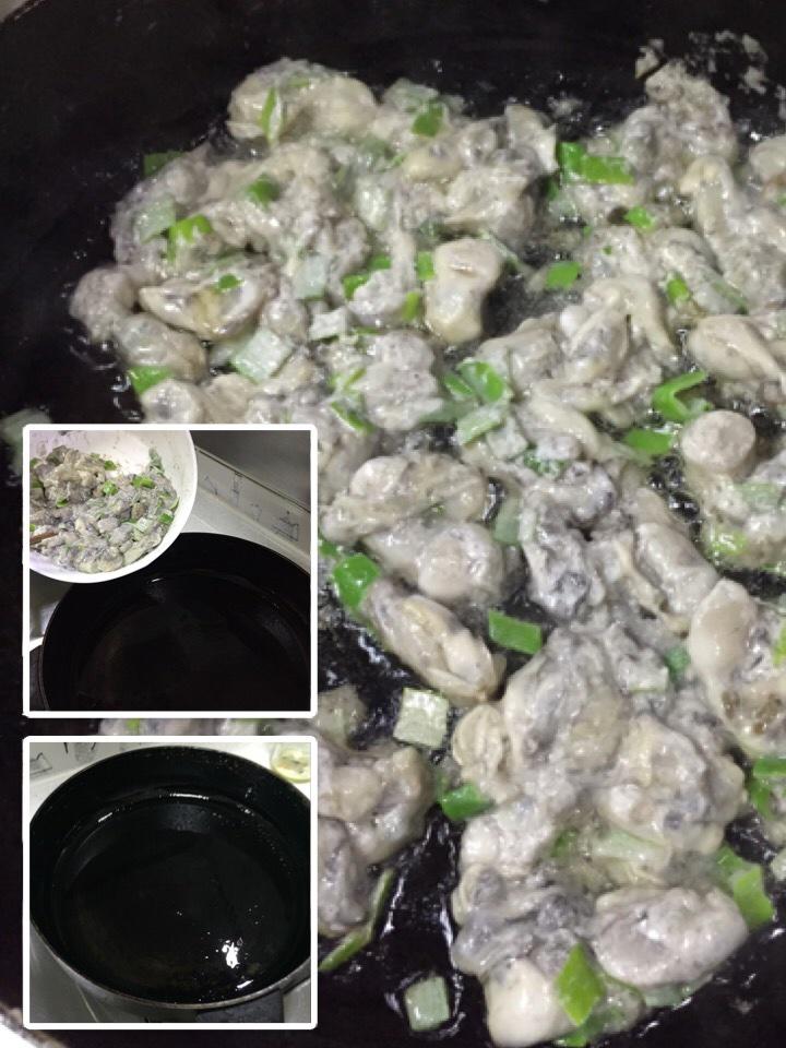 蛋煎海蠣子的做法 步骤4
