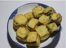 韭菜火腿釀油豆腐的做法 步骤7