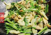 韭菜春筍炒蚌肉的做法 步骤10