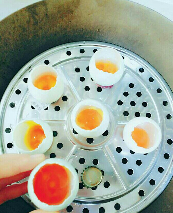 鹹蛋蒸飯的做法 步骤4