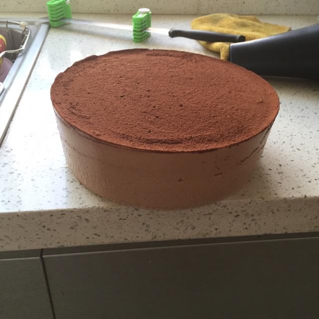 巧克力慕斯蛋糕（八寸）的做法 步骤13