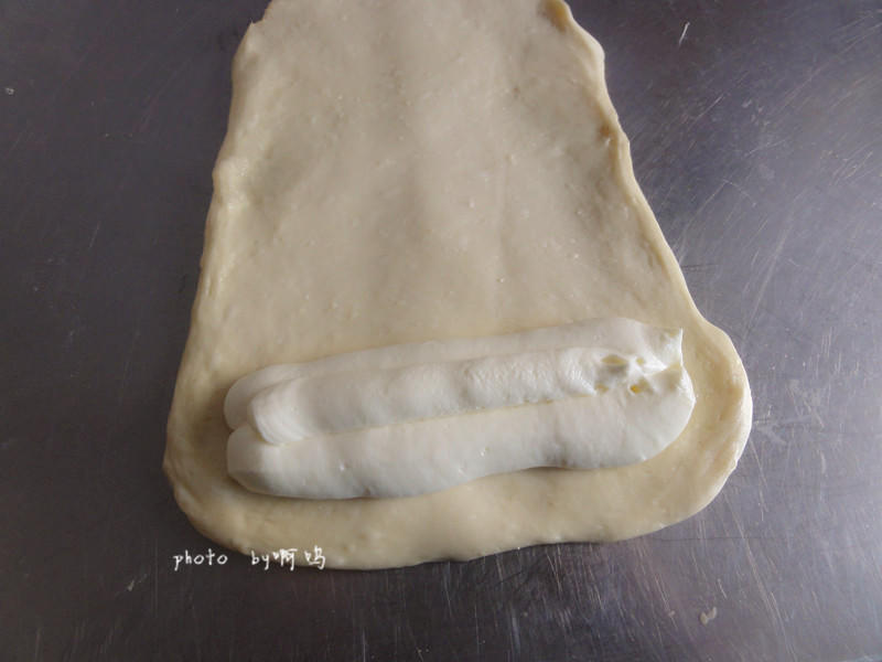 乳酪吐司--屋諾17釐米水果條的做法 步骤11