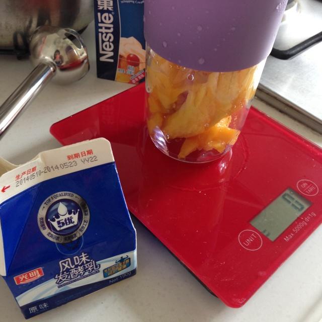 芒果酸奶慕斯加鏡面 （8寸）的做法 步骤1