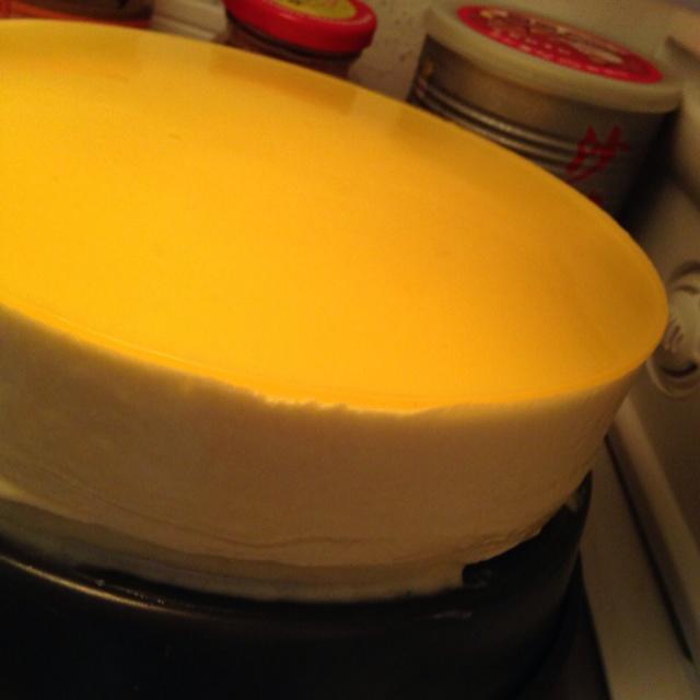 芒果酸奶慕斯加鏡面 （8寸）的做法 步骤8