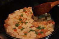 蝦仁豆腐煲的做法 步骤7