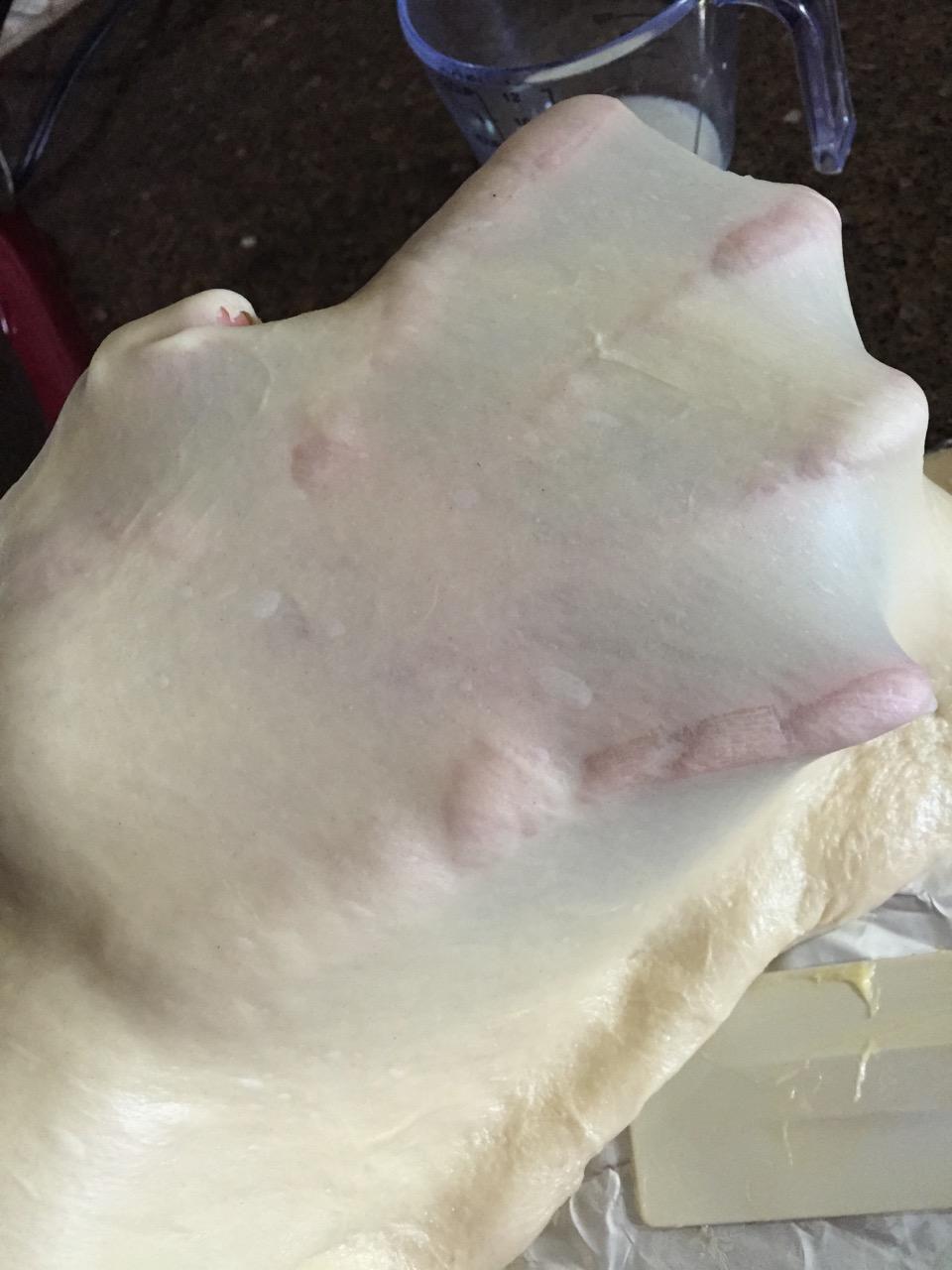 煉乳手撕包----換個造型凹面包的做法 步骤2